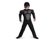 GI Joe Snake Eyes Muscle Jumpsuit Costume Child Toddler Medium 3 4T