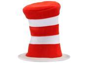 Dr. Seuss Cat In The Hat Adult Deluxe Velboa Costume Hat One Size
