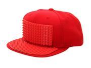 Bricky Blocks Build on Baseball Costume Red Hat Unisize
