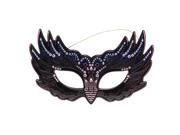 Raven Sparkle Sequin Costume Eye Mask Adult
