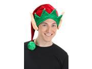 Christmas Elf with Ears Adult Costume Hat