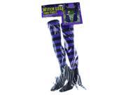 Witch Legs Yard Stakes Purple Black Halloween Décor