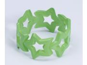 Club Candy Star Bangle Costume Bracelet Green One Size