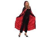Womens Adult Black Coffin Hooded Cape