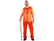 Faux Orange Tuxedo Costume T Shirt Adult Small