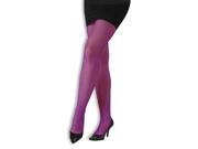 Neon Purple Adult Costume Fishnet Pantyhose One Size