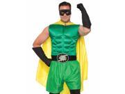 Superhero Green Costume Muscle Chest Adult Men Standard