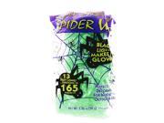 Super Stretch Spider Web Decoration Green Glows in Blacklight