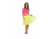 Crinoline Underskirt Costume Undergarment Adult Neon Yellow One Size Fits Most
