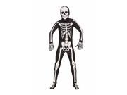 Disappearing Man Skeleton Bones Costume Jumpsuit Child Medium
