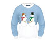 Ugly Christmas Snow Couple Adult Sweater Medium