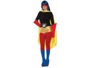 Superhero Blue Costume Boot Tops Adult Medium
