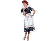 I Love Lucy Polka Dot Dress Adult Costume Large
