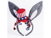 Democratic Donkey Ears Patriotic Costume Headband