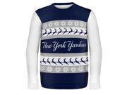 New York Yankees Wordmark MLB Ugly Sweater Large