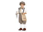 Retro Newsboy Costume Toddler Small