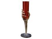 Skeleton Hand Flute Halloween Party Decoration Red