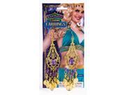 Desert Princess Gem Costume Earrings Adult Women