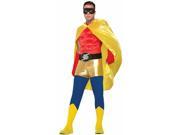 Superhero Yellow Costume Cape Adult Standard
