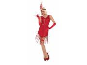 Roaring 20 s Swingin In Sequins Costume Red Adult Women Standard