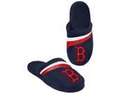 Boston Red Sox MLB Adult Glitter Stripe Slide Slipper X Large