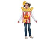 Popcorn Kernel Food Costume w Hat Child One Size