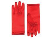 Red 9 Satin Gloves