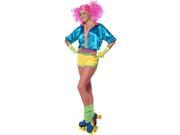 Skater Girl s Neon Adult Costume Small
