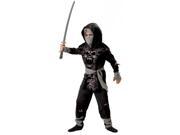 Dark Zombie Ninja Costume Child X Large