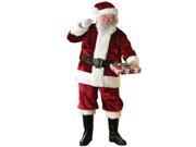 Santa Claus Crimson Regency Deluxe Plush Santa Suit Standard