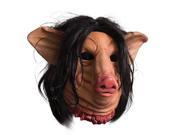 SAW Pig Face Overhead Latex Costume Mask One Size