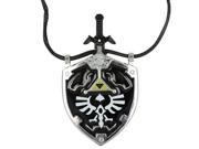 Legend Of Zelda Hylian Shield Links Master Sword Necklace