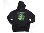 Minecraft Retro Creeper Premium Adult Hoodie Medium