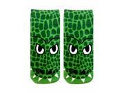 Crocodile Photo Print Ankle Socks