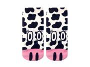 Cow Photo Print Ankle Socks