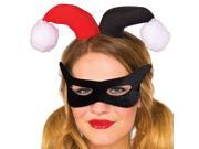 Harley Quinn Adult Eyemask Headpiece Kit Costume Accessory