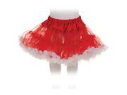 Tutu Petticoat Costume Skirt Child Red White One Size Fits Most
