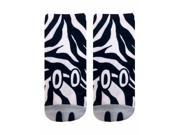 Zebra Photo Print Ankle Socks