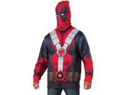 Marvel Deadpool Men s Costume Hoodie Standard One Size
