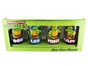 Teenage Mutant Ninja Turtles Names Pint Glass Set Of 4