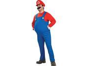Super Mario Brothers Deluxe Mario Costume Adult Plus Plus Size