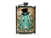 Gentleman Octopus 8oz Stainless Steel Flask