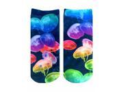 Jellyfish Photo Print Ankle Socks