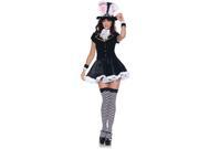 Alice In Wonderland Mad Hatter Girl Mini Dress Costume Adult X Large
