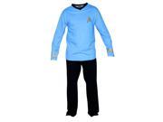 Star Trek Adult Spock Officer Uniform Blue Pajama Set Medium