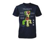 Minecraft Creeper Anatomy Youth T Shirt Youth X Small