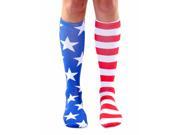 Unisex Stars Stripes Knee High Socks