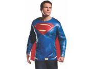 Batman v Superman Dawn of Justice Superman Adult Muscle Chest Top One Size
