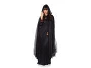 Ghost Adult Costume Full Length Tattered Black Cape One Size