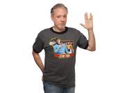 Star Trek Retro Spock Adult Ringer T Shirt 2X Large
